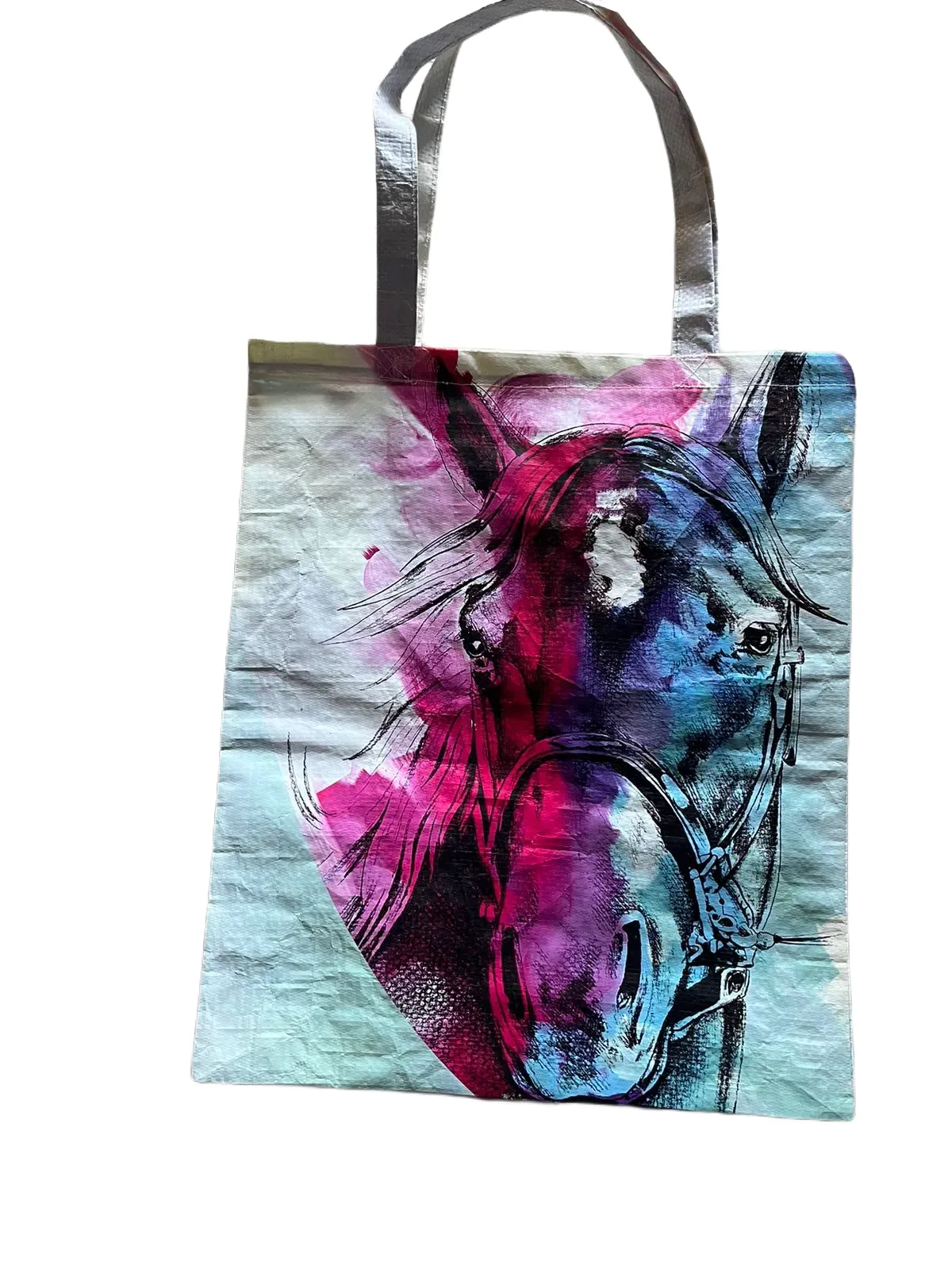 Recycled Feed Bag Tote Bags
