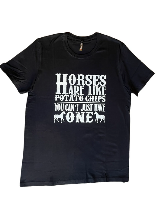 Horses Are Like Potato Chips T-Shirt