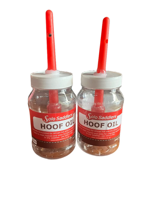 Hoof Oil Bottle and Brush (empty)