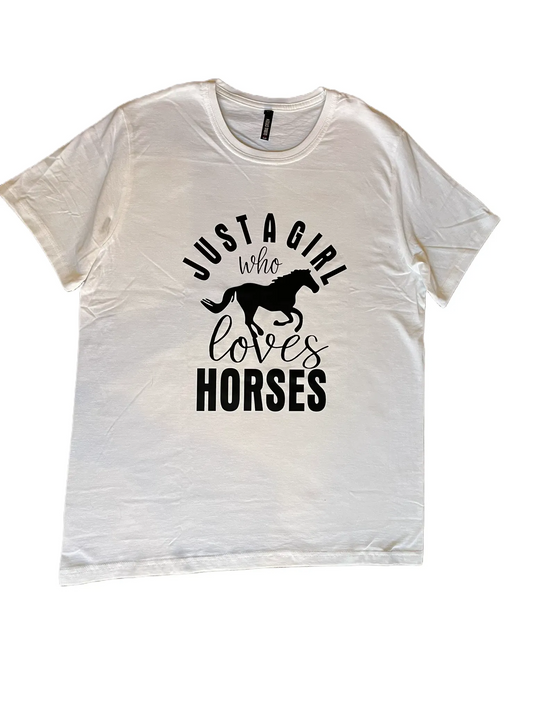 Just a Girl Who Loves Horses T-Shirt