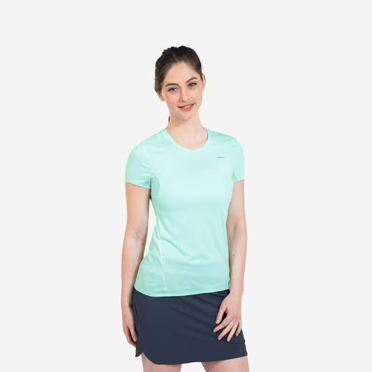 QUECHUA Women’s Mountain Walking Short-Sleeved T-Shirt